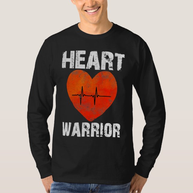 Camiseta Heart Warrior CHD Awareness Present Congenital Hea (Anverso)