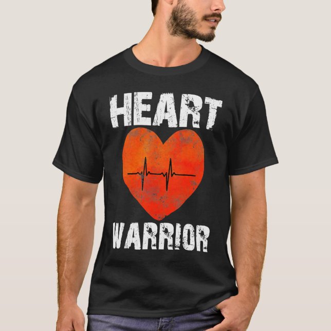 Camiseta Heart Warrior CHD Awareness Present Congenital Hea (Anverso)