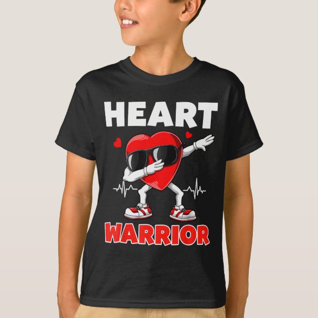Camiseta Heart Warrior Heart Disease Awareness Month Red He (Anverso)