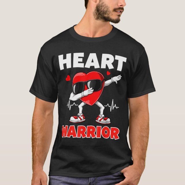 Camiseta Heart Warrior Heart Disease Awareness Month Red He (Anverso)