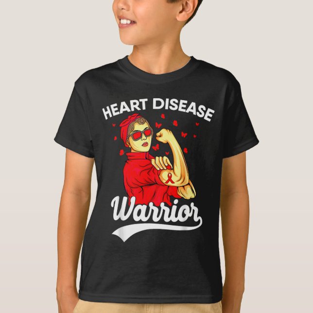 Camiseta Heart Warrior Unbreakable Women Red Heart Disease  (Anverso)