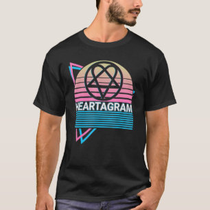 Camiseta Heartagram Pentagram Retro