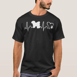 Camiseta Heartbeat Bichon Frise Dog Rescate animal Vida