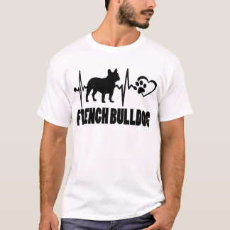 Camiseta Heartbeat - Bulldog Francés - Mejor Amigo del Perr