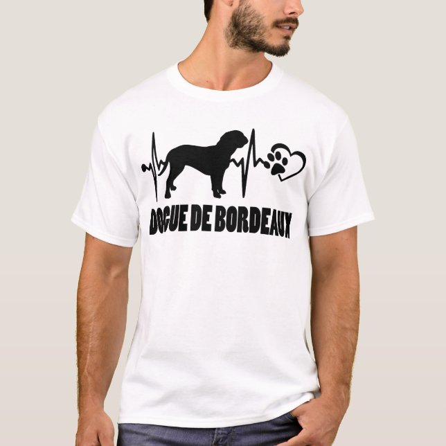 Camiseta Heartbeat - Dogo Argentino - Mejor Amigo del Perro (Anverso)