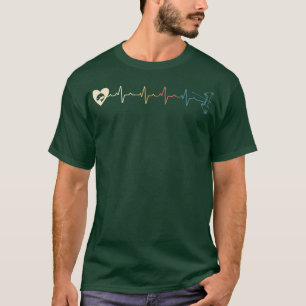 Camiseta Heartbeat EKG Bowfish Bowfishman Arrow Bow Fi