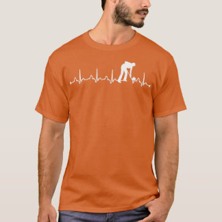 Camiseta Heartbeat EKG Curling Sports Lover