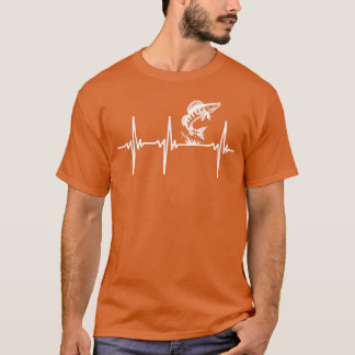 Camiseta Heartbeat For Zander And Predator Sport Fishing re