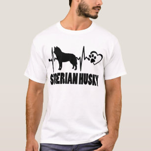 Camiseta Heartbeat - Husky Siberiano - Mejor Amigo del Perr