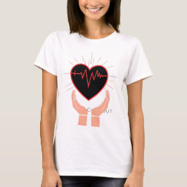 Camiseta Heartbeat in Hands Nurse T-Shirt