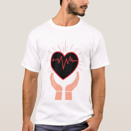 Camiseta Heartbeat in Hands Nurse T-Shirt