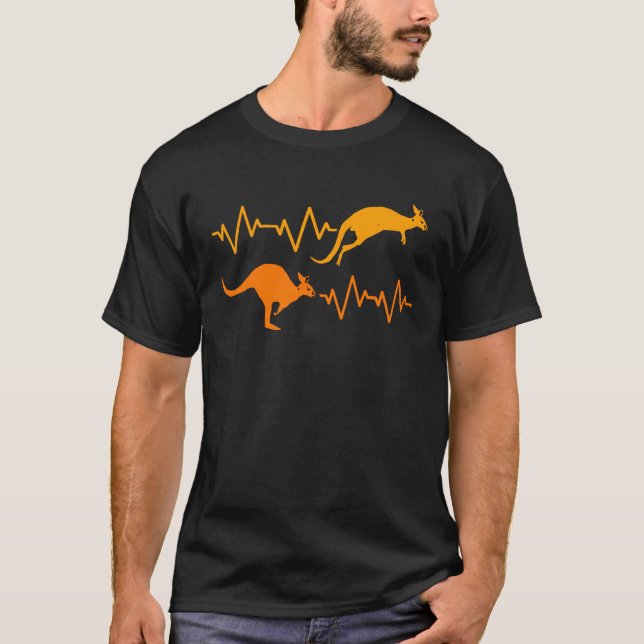 Camiseta Heartbeat Kangaroo Pullover Hoodie (Anverso)