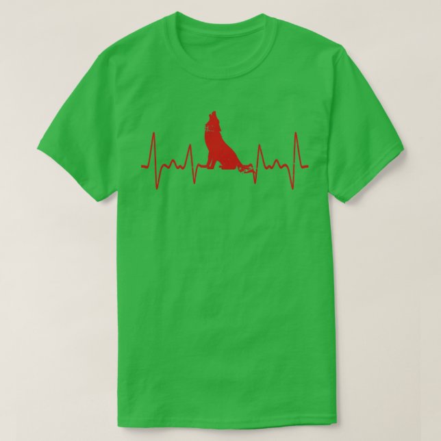 Camiseta Heartbeat Wolf (Diseño del anverso)