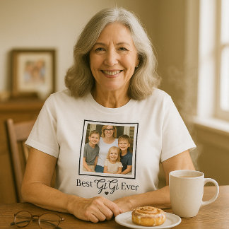 Camiseta Heartful Best GiGi Ever Grandma Appreciation Photo