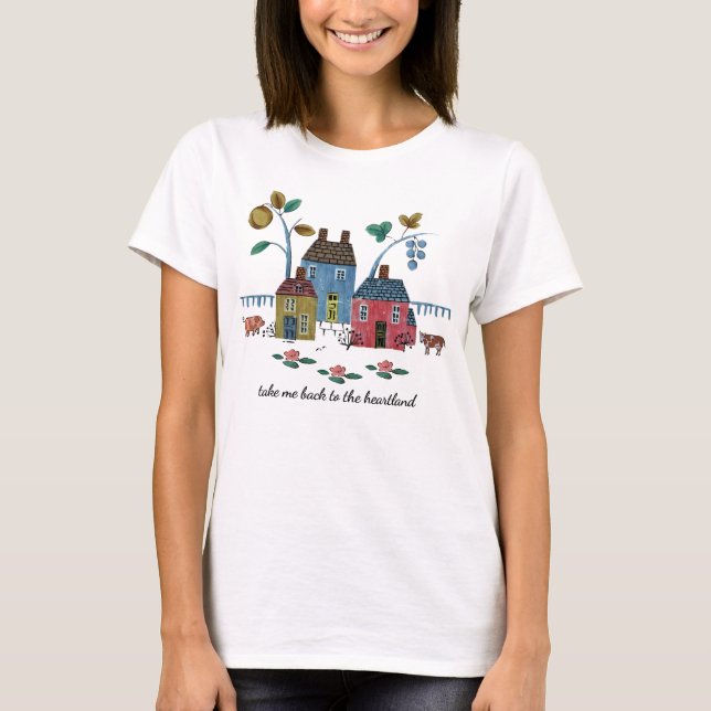Camiseta Heartland Cozy Americana Vintage Country Style (Anverso)