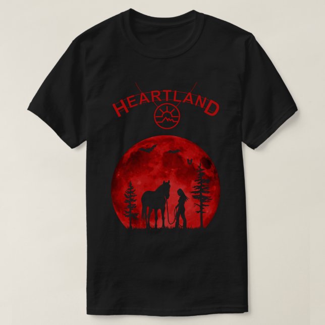 Camiseta Heartland, Heartland Ranch, Sunset Heartla, Heartl (Diseño del anverso)