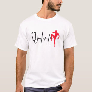 Camiseta Heartline Sport Muay Thai Boxing Martial Art Heart