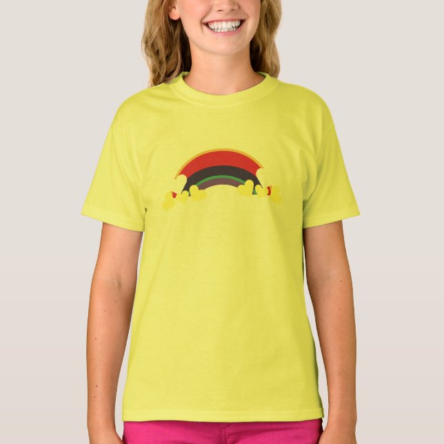 Camiseta Hearts Herzen Rainbow Color Regenbogenfarben (Anverso)