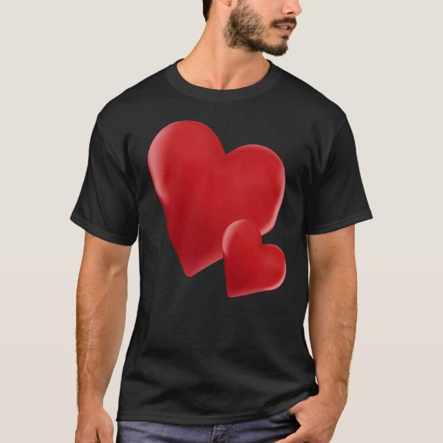 Camiseta Hearts Pattern Valentines Day Cute Love V Day Paja (Anverso)