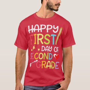 Camiseta Hearts Stars Arrow Student Feliz Primer Día De Sec