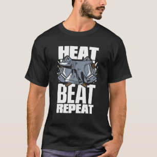 Camiseta Heat Beat Repetir Hobby Leyenda Forging Anvil Blac