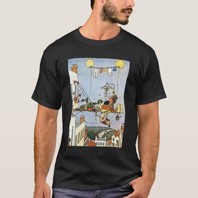 Camiseta Heath Robinson. Ilustracion, Home Comfort W. Hea (Anverso)