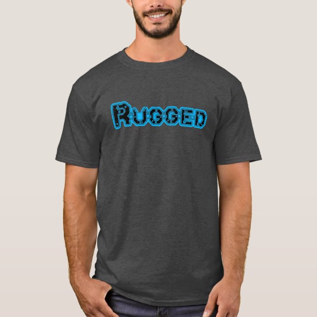 Camiseta Heather de carbón vegetal azul (Anverso)