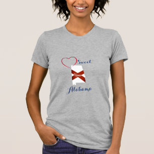 Camiseta Heather Gray Sweet Home Alabama Patriotic