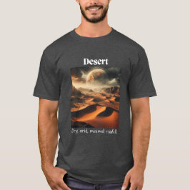 Camiseta Heather Tee del carbón de carbón seco del desierto