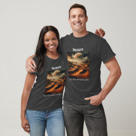 Camiseta Heather Tee del carbón de carbón seco del desierto