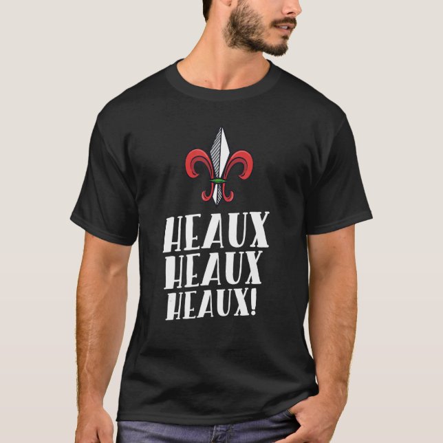 Camiseta Heaux Heaux Heaux Cajun Christmas Louisiana Xmas N (Anverso)