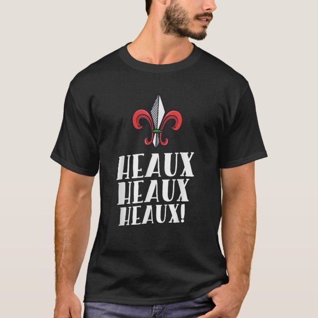 Camiseta Heaux Heaux Heaux Cajun Navidades Louisiana Xmas N (Anverso)