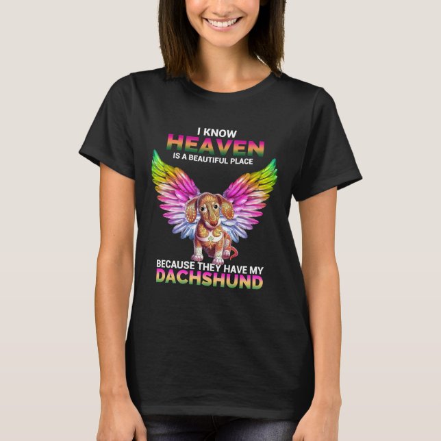 Camiseta Heaven Dachshund (Anverso)