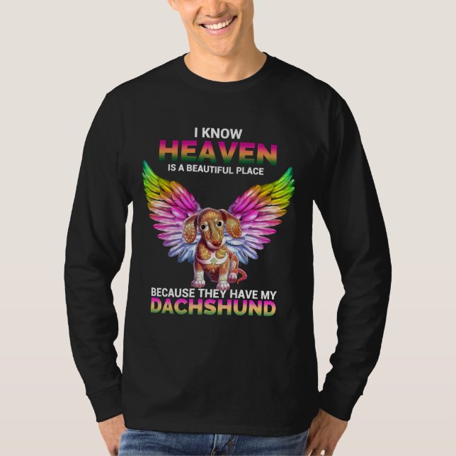 Camiseta Heaven Dachshund (Anverso)