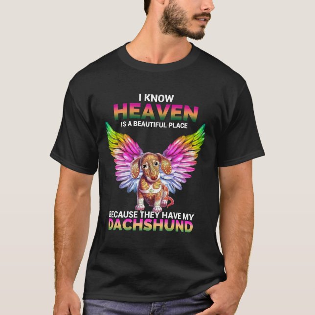 Camiseta Heaven Dachshund (Anverso)
