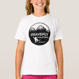 Camiseta Heavenly California chicas snowboard arte tee negr