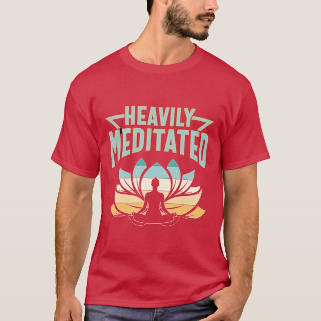 Camiseta Heavily Meditated Yoga Scoop friends (Anverso)