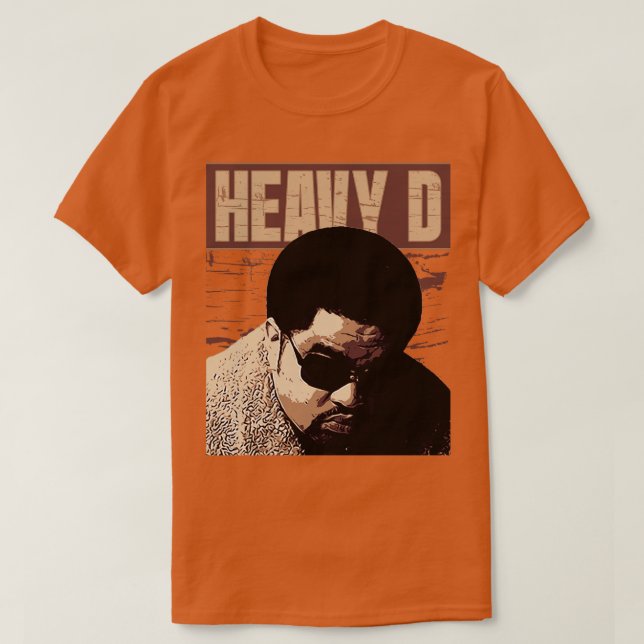 Camiseta HEAVY D Brown Vintage (Diseño del anverso)