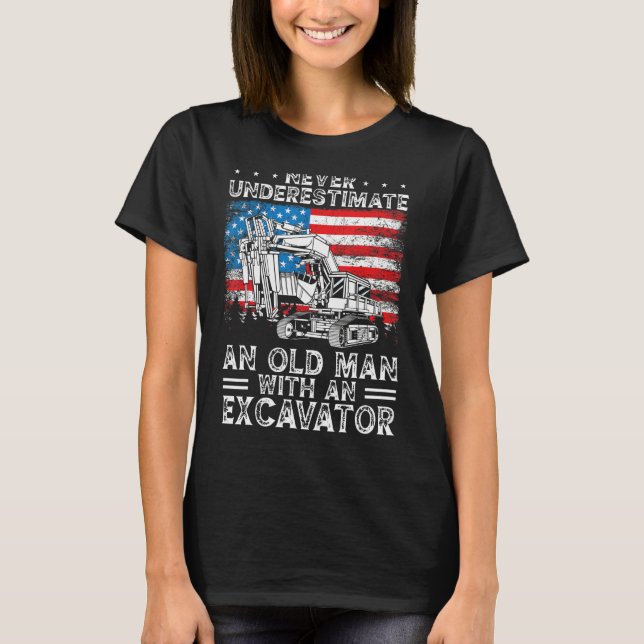 Camiseta Heavy Equipment Operator Backhoe Operator Men 8 (Anverso)