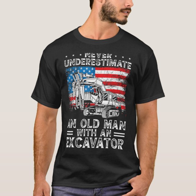 Camiseta Heavy Equipment Operator Backhoe Operator Men 8 (Anverso)
