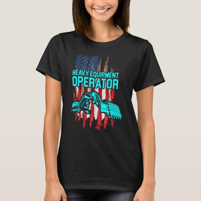 Camiseta Heavy Equipment Operator Plans   Driver (Anverso)