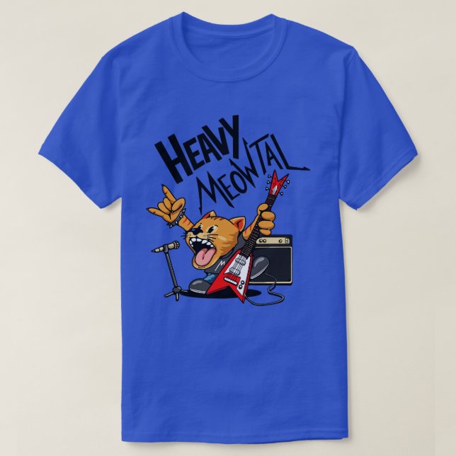 Camiseta Heavy Meowtal (Diseño del anverso)