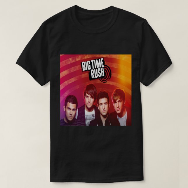 Camiseta Heavy Metal Big Time Rush.   (Diseño del anverso)