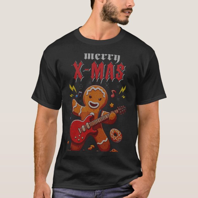 Camiseta Heavy Metal Christmas Sleigher Hail Santa Claus Ro (Anverso)
