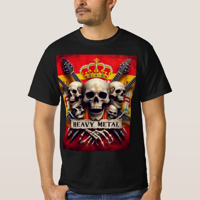 Camiseta Heavy metal español (Anverso)