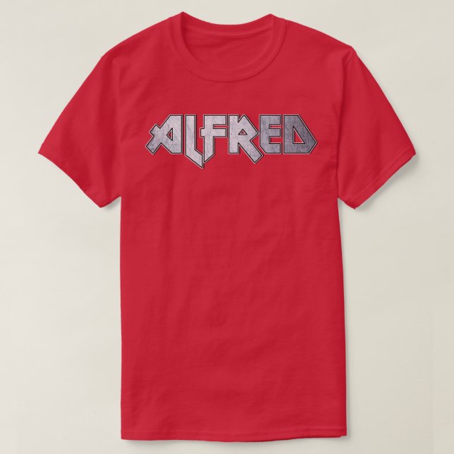 Camiseta Heavy metalizado Alfred (Diseño del anverso)