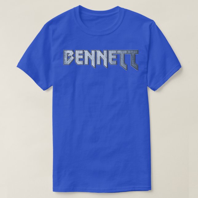Camiseta Heavy metalizado Bennett (Diseño del anverso)