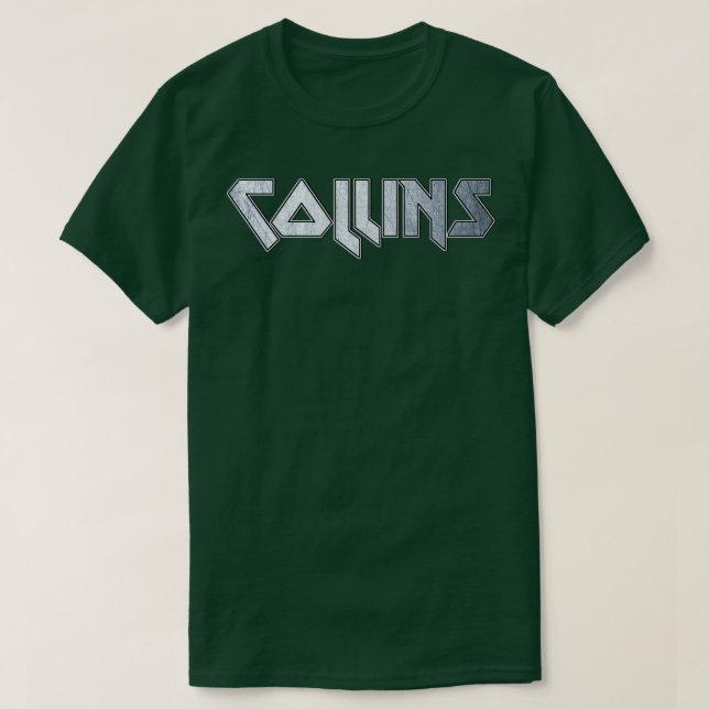 Camiseta Heavy metalizado Collins (Diseño del anverso)