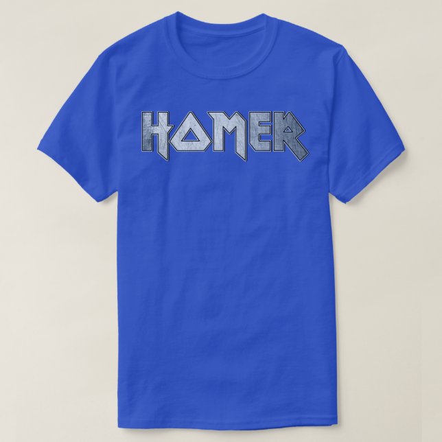 Camiseta Heavy metalizado Homer (Diseño del anverso)
