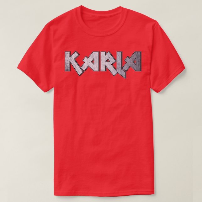 Camiseta Heavy metalizado Karla (Diseño del anverso)